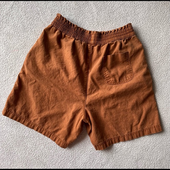 Gitano Pants - Vintage Gitano Women’s Brown High Waist Ramie Cotton Shorts | M